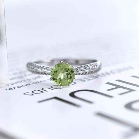 Peridot Solitaire Ring
