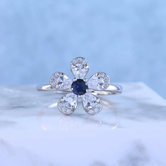 Sapphire Bloom Ring