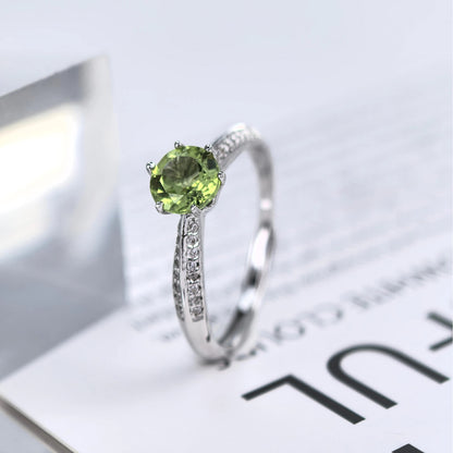 Peridot Solitaire Ring
