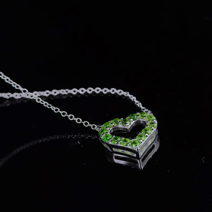 Diopside Heart Pendant