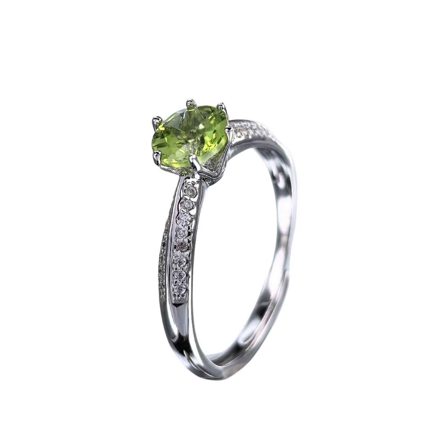Peridot Solitaire Ring