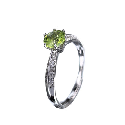 Peridot Solitaire Ring