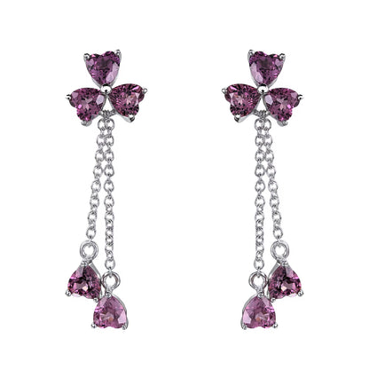 Garnet Dangle Earrings