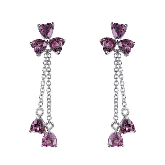 Garnet Dangle Earrings