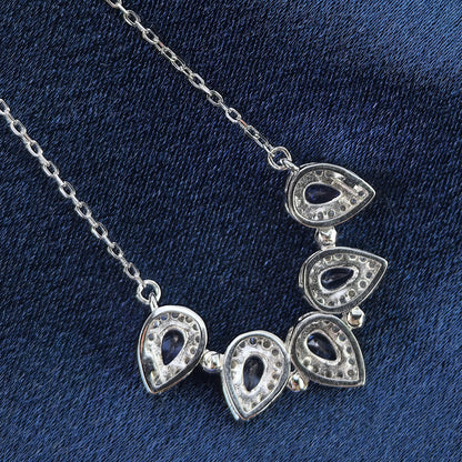 Tanzanite Clover Necklace