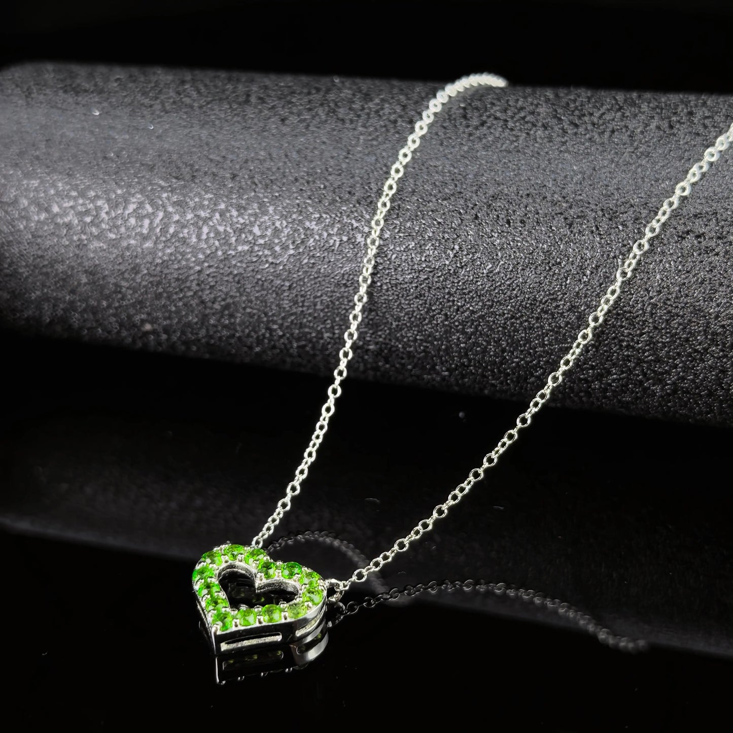 Diopside Heart Pendant