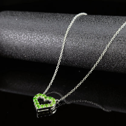 Diopside Heart Pendant