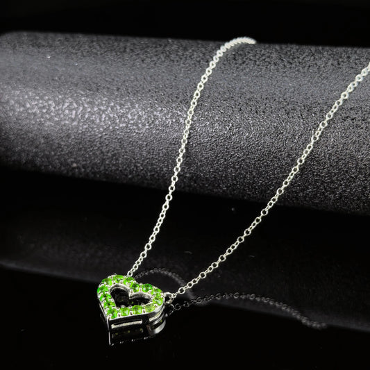 Diopside Heart Pendant