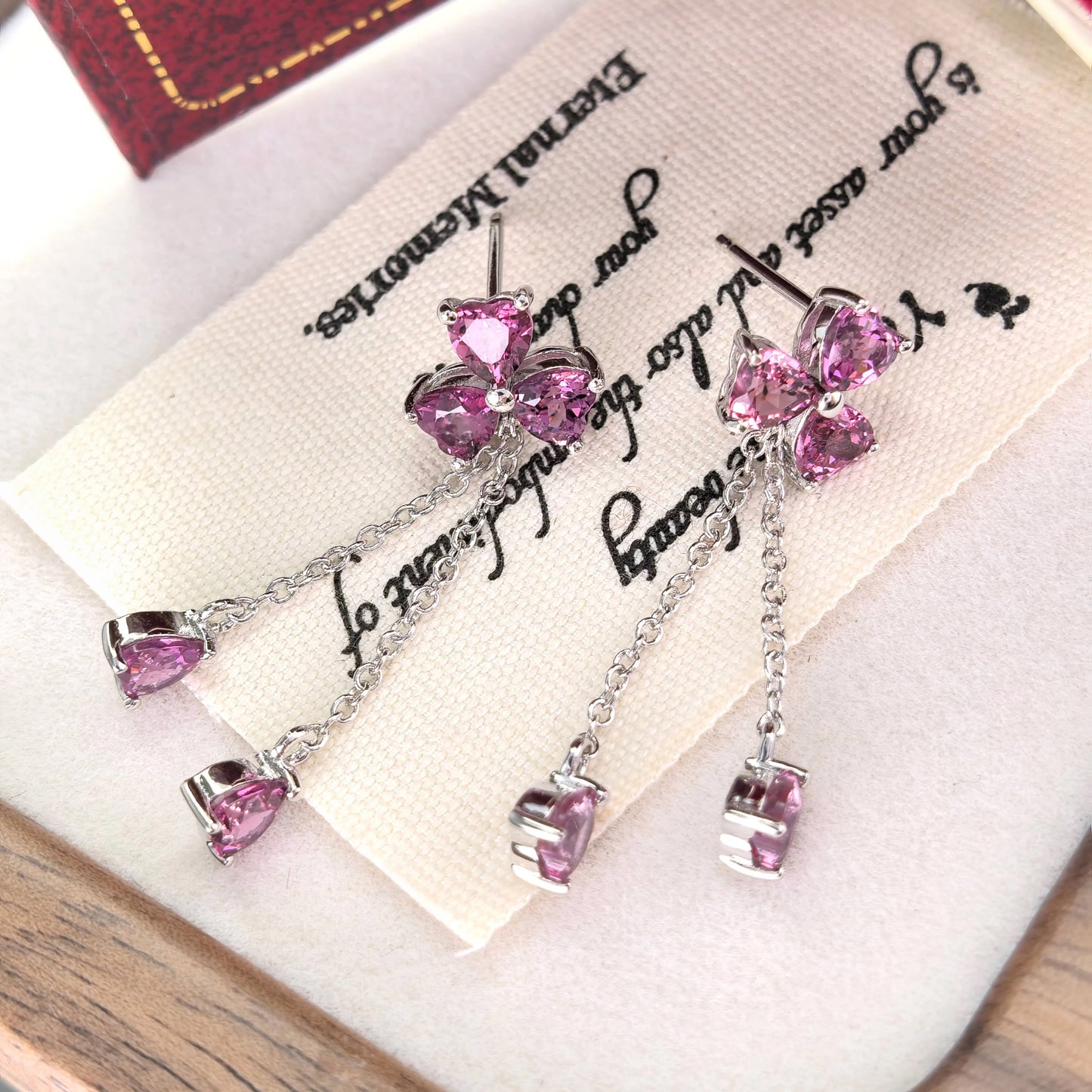 Garnet Dangle Earrings