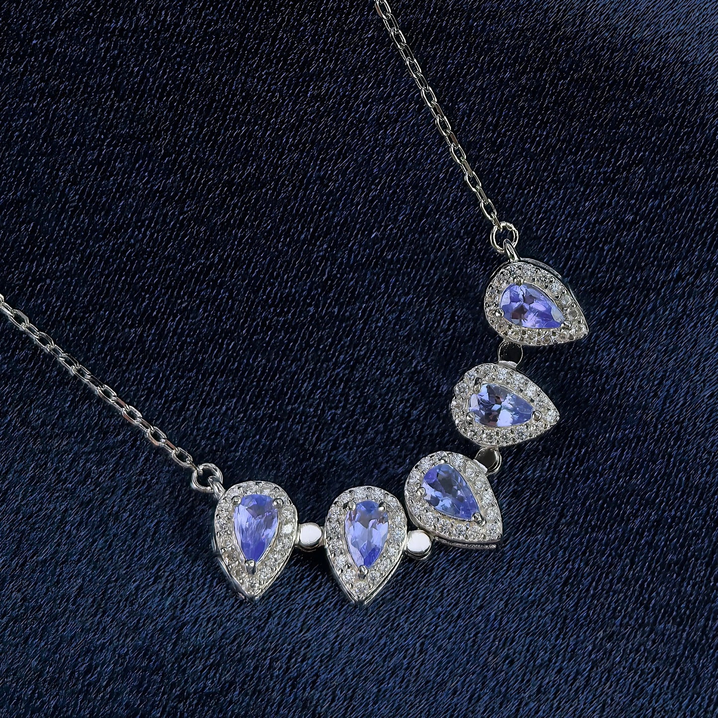 Tanzanite Clover Necklace