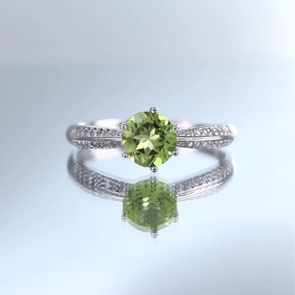 Peridot Solitaire Ring