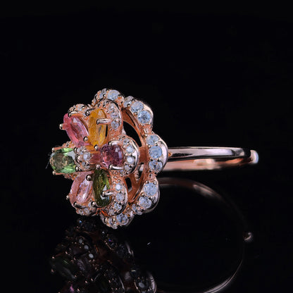 Tourmaline Bloom Ring