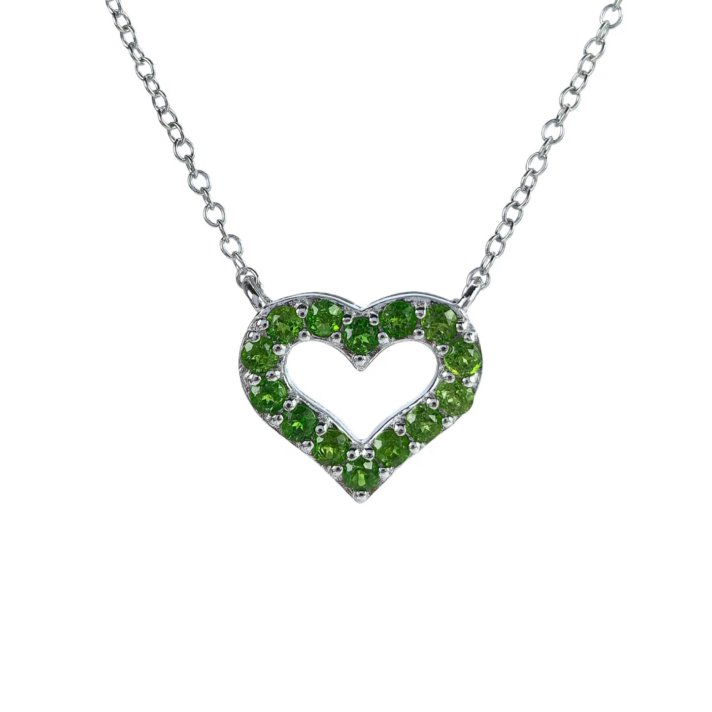 Diopside Heart Pendant
