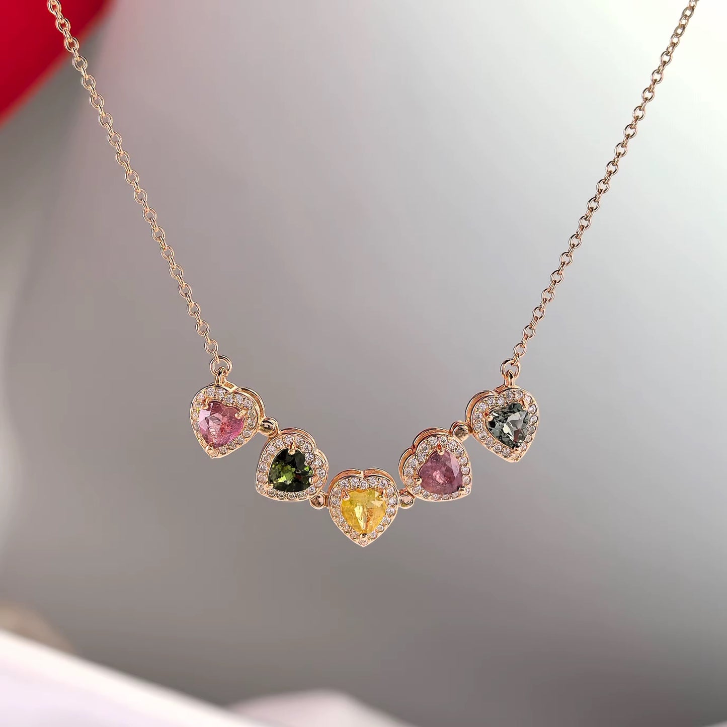 Tourmaline Clover Bloom Necklace