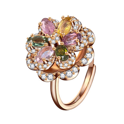 Tourmaline Bloom Ring