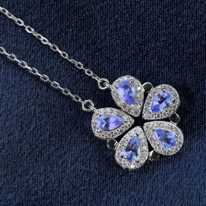 Tanzanite Clover Necklace