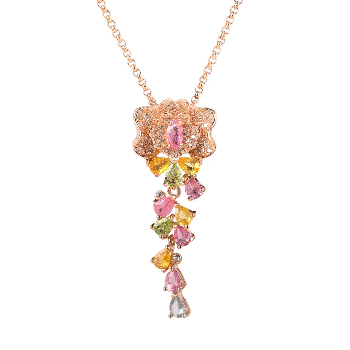 Tourmaline Cascade Necklace