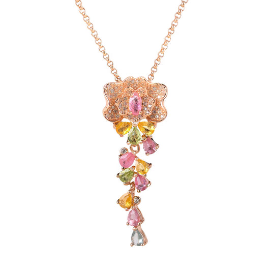 Tourmaline Cascade Necklace