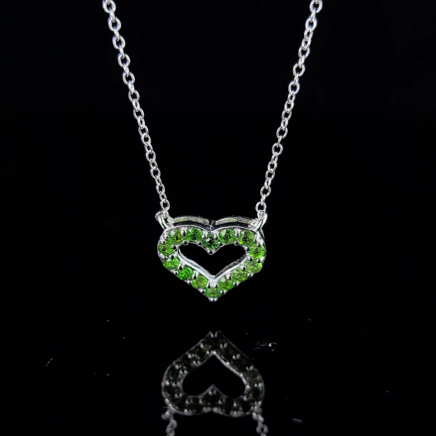 Diopside Heart Pendant
