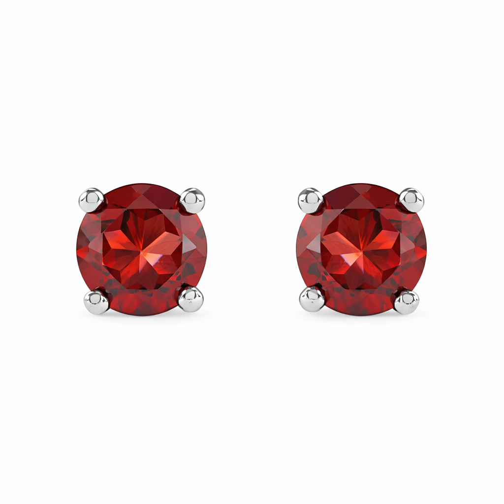 Classic Gemstone Stud Earrings
