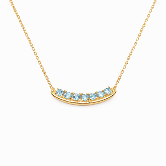 Arc Blue Necklace