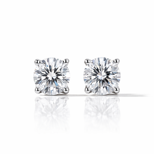 CLASSIC MOISSANITE STUD EARRINGS