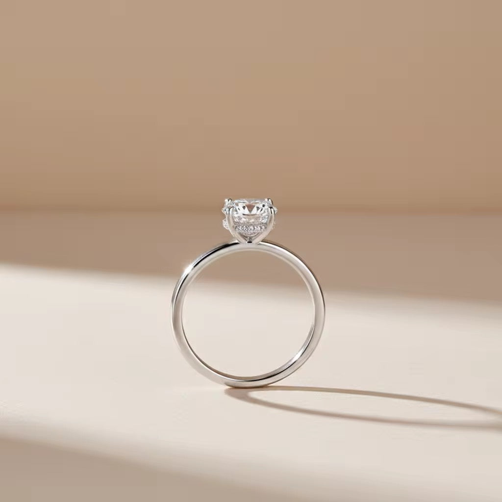 OVAL MOISSANITE SOLITAIRE RING