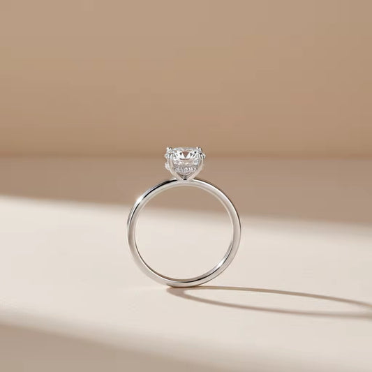 OVAL MOISSANITE SOLITAIRE RING