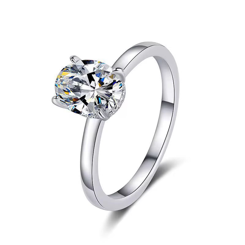 OVAL MOISSANITE SOLITAIRE RING