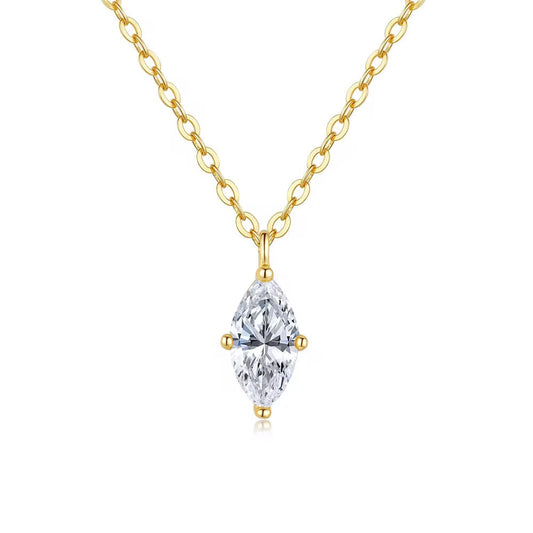 MARQUISE MOISSANITE NECKLACE
