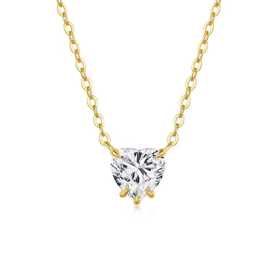 HEART MOISSANITE NECKLACE