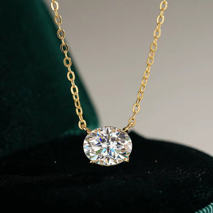 OVAL MOISSANITE NECKLACE
