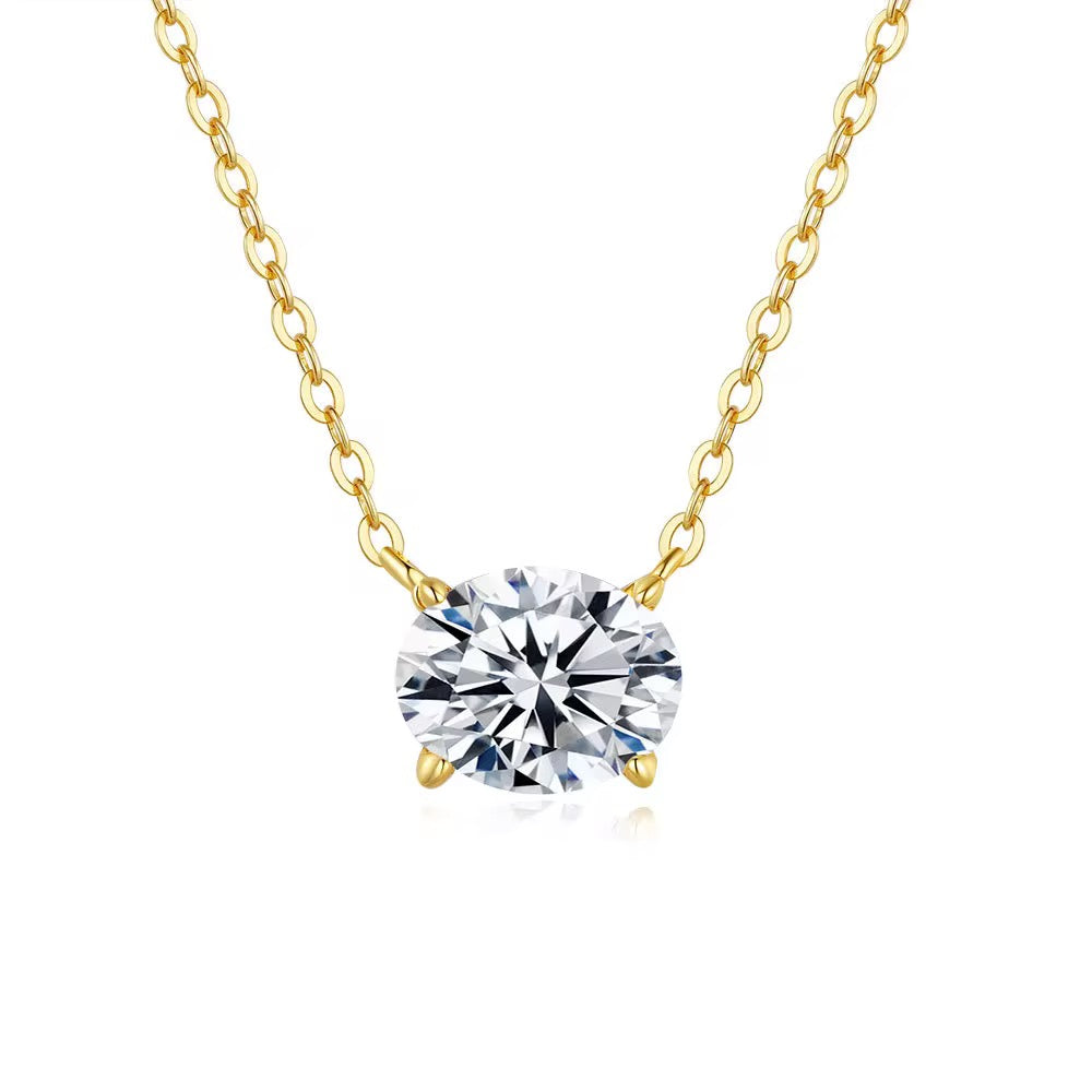 OVAL MOISSANITE NECKLACE