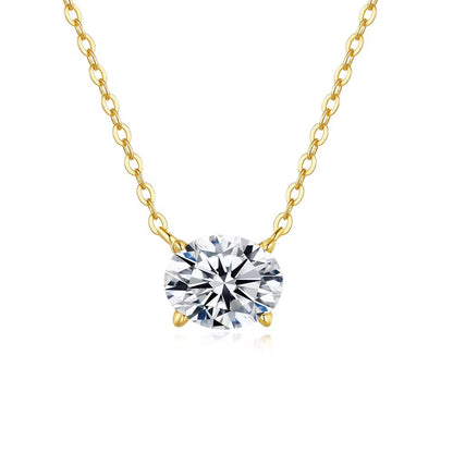 OVAL MOISSANITE NECKLACE