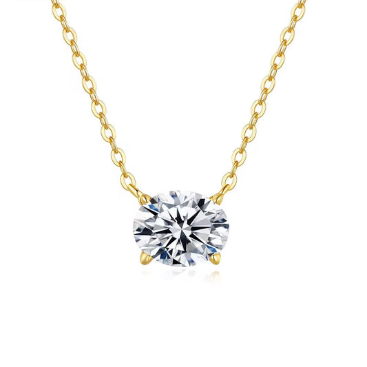OVAL MOISSANITE NECKLACE