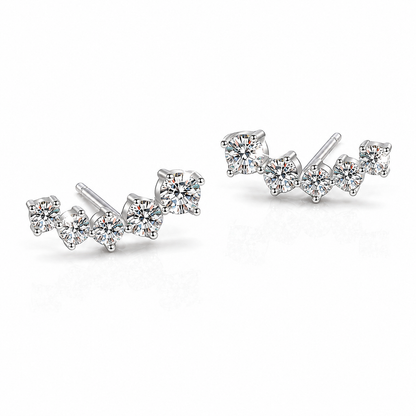 CURVED MOISSANITE EARRINGS