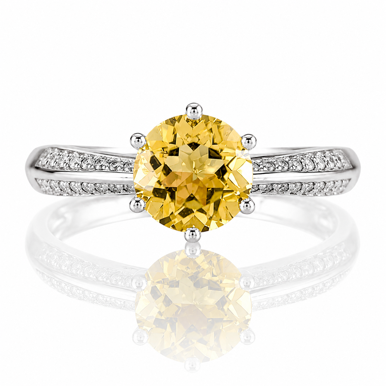 Peridot Solitaire Ring