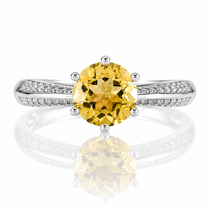 Peridot Solitaire Ring