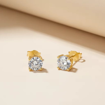 CLASSIC MOISSANITE STUD EARRINGS