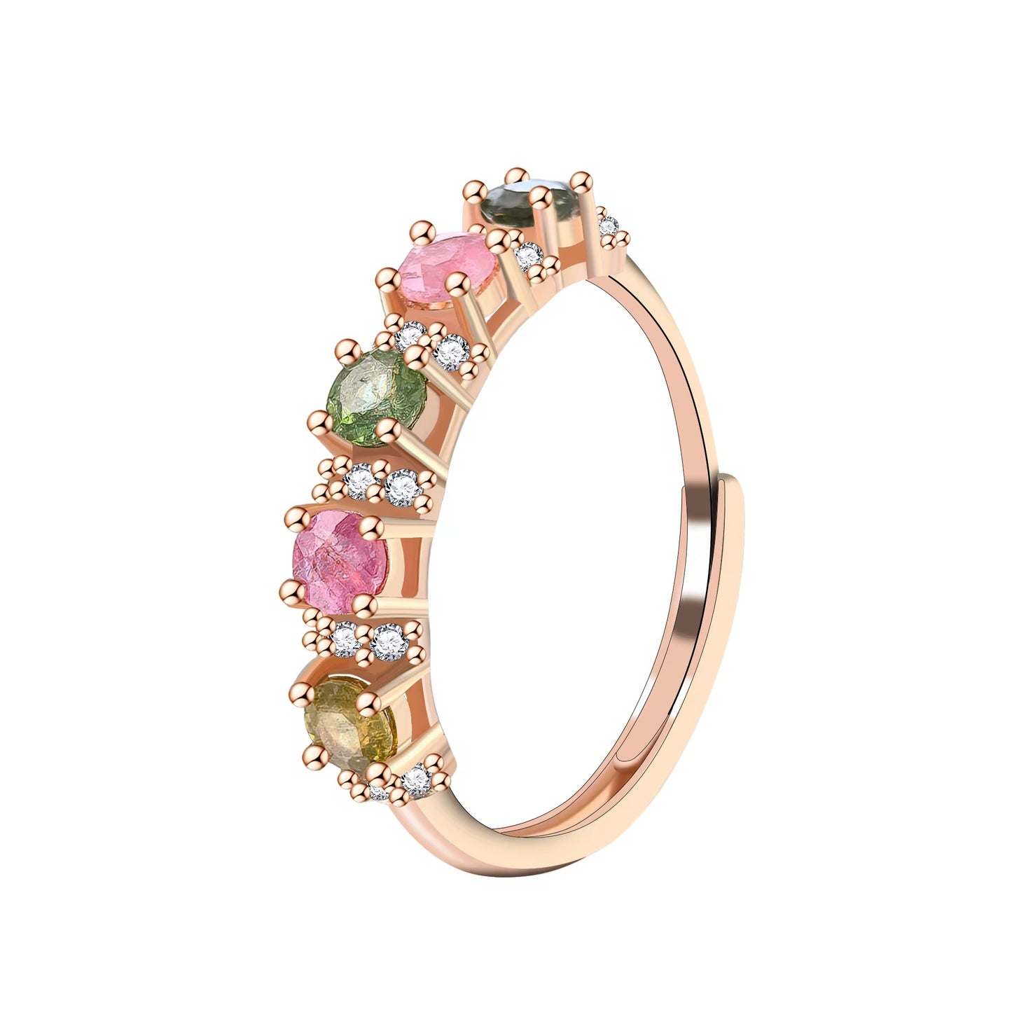 Pastel Tourmaline Eternity Ring