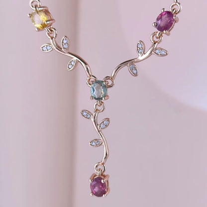 Elysian Vine Tourmaline Necklace