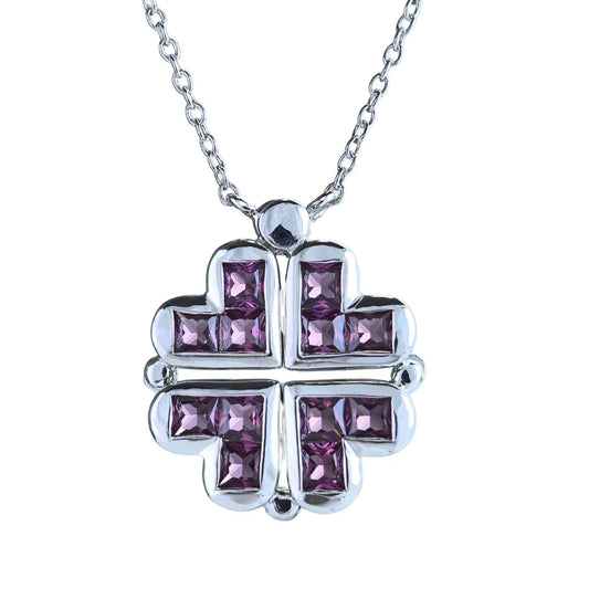 Lucky Heart Gem Necklace