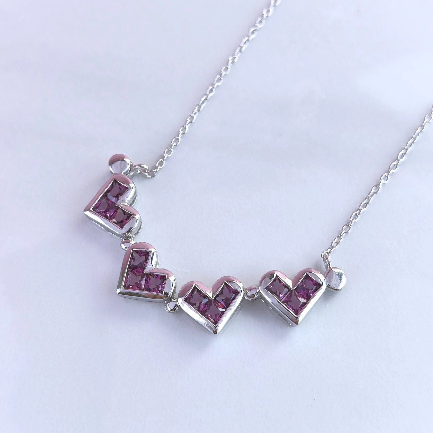 Lucky Heart Gem Necklace