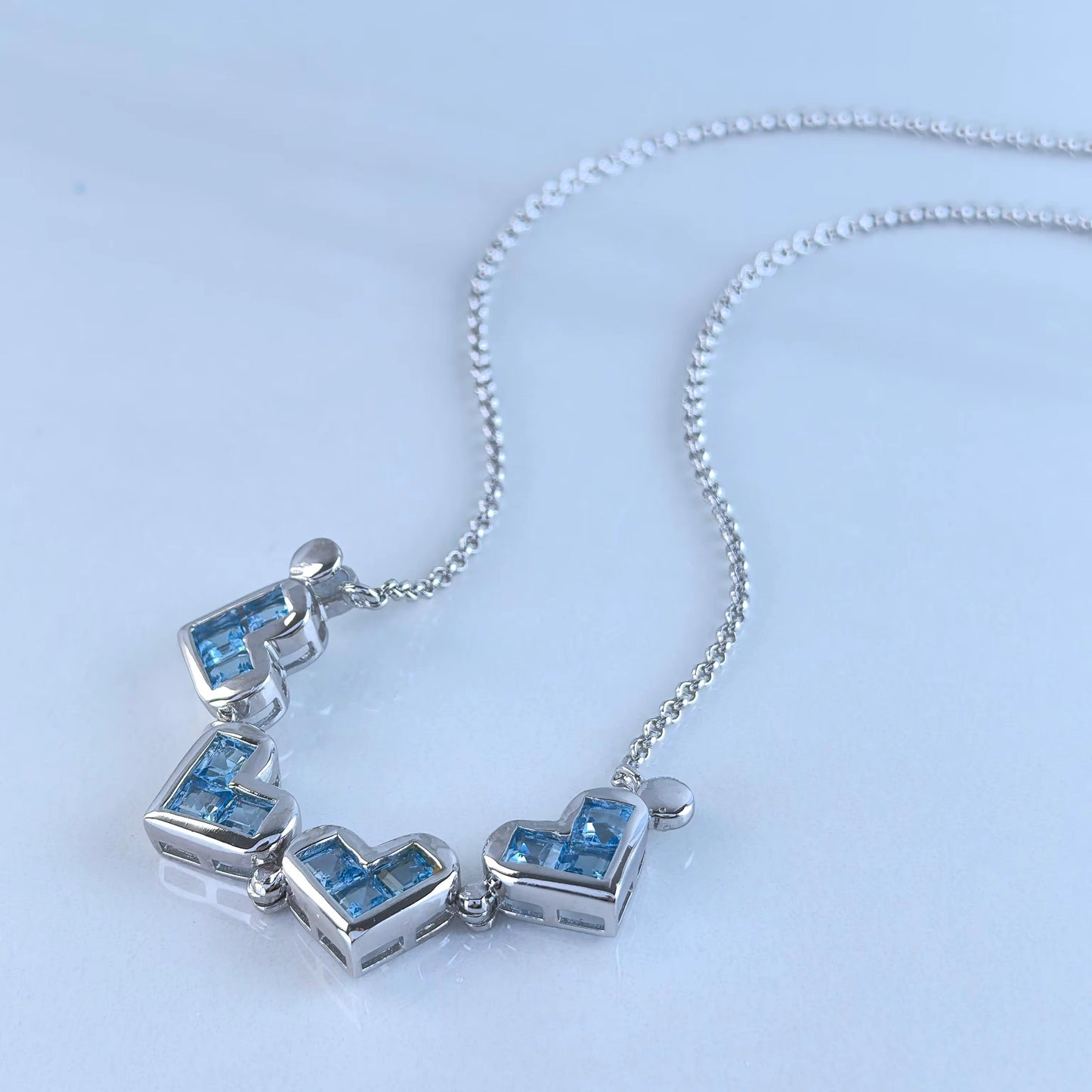 Lucky Heart Gem Necklace