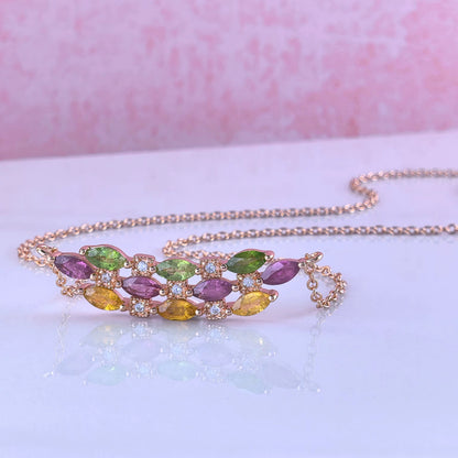 Wave Tourmaline Necklace