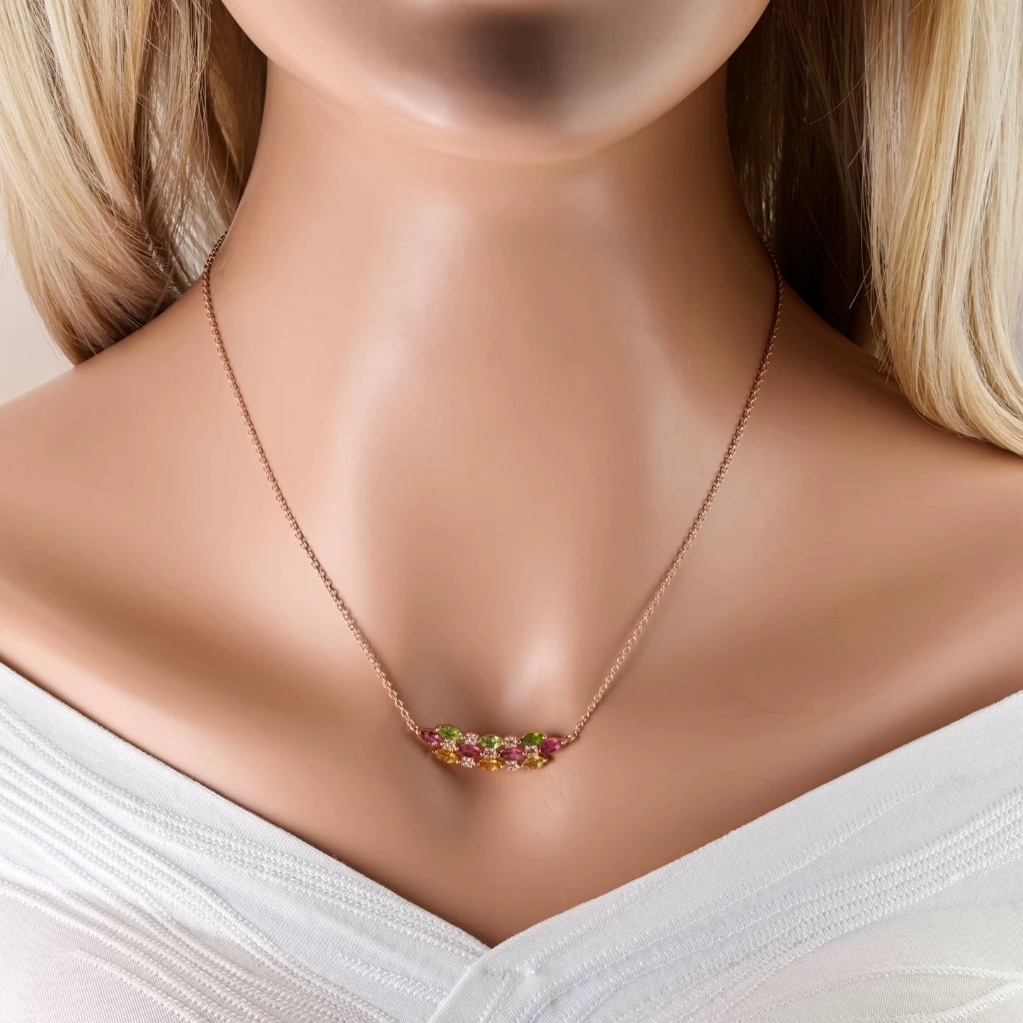 Wave Tourmaline Necklace