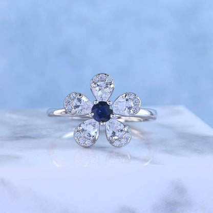 Sapphire Bloom Ring