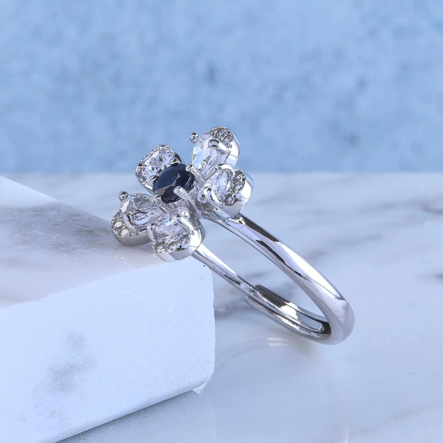 Sapphire Bloom Ring