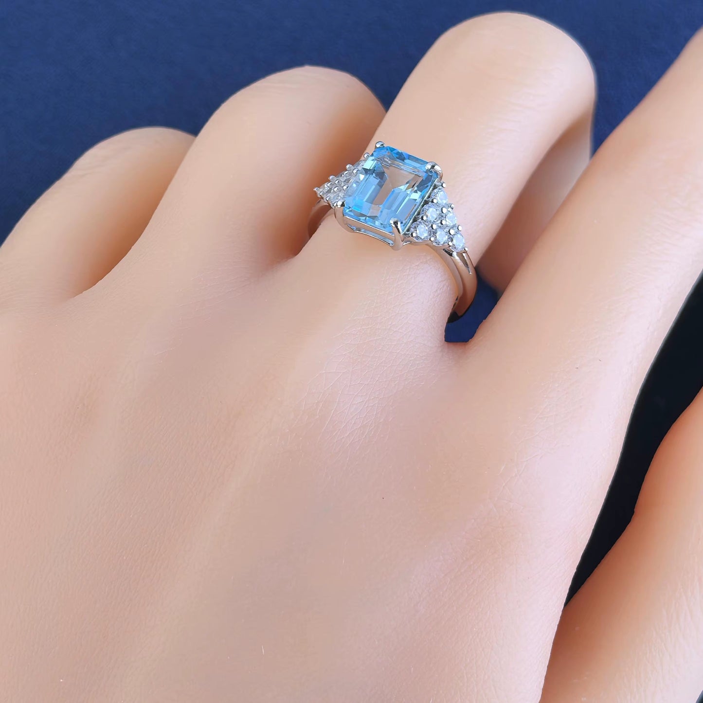 Azure Radiant Topaz Ring