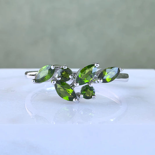 Verdant Diopside Ring